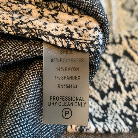 Calvin Klein Cap Sleeve Snakeskin Dress - Picture 7 of 16